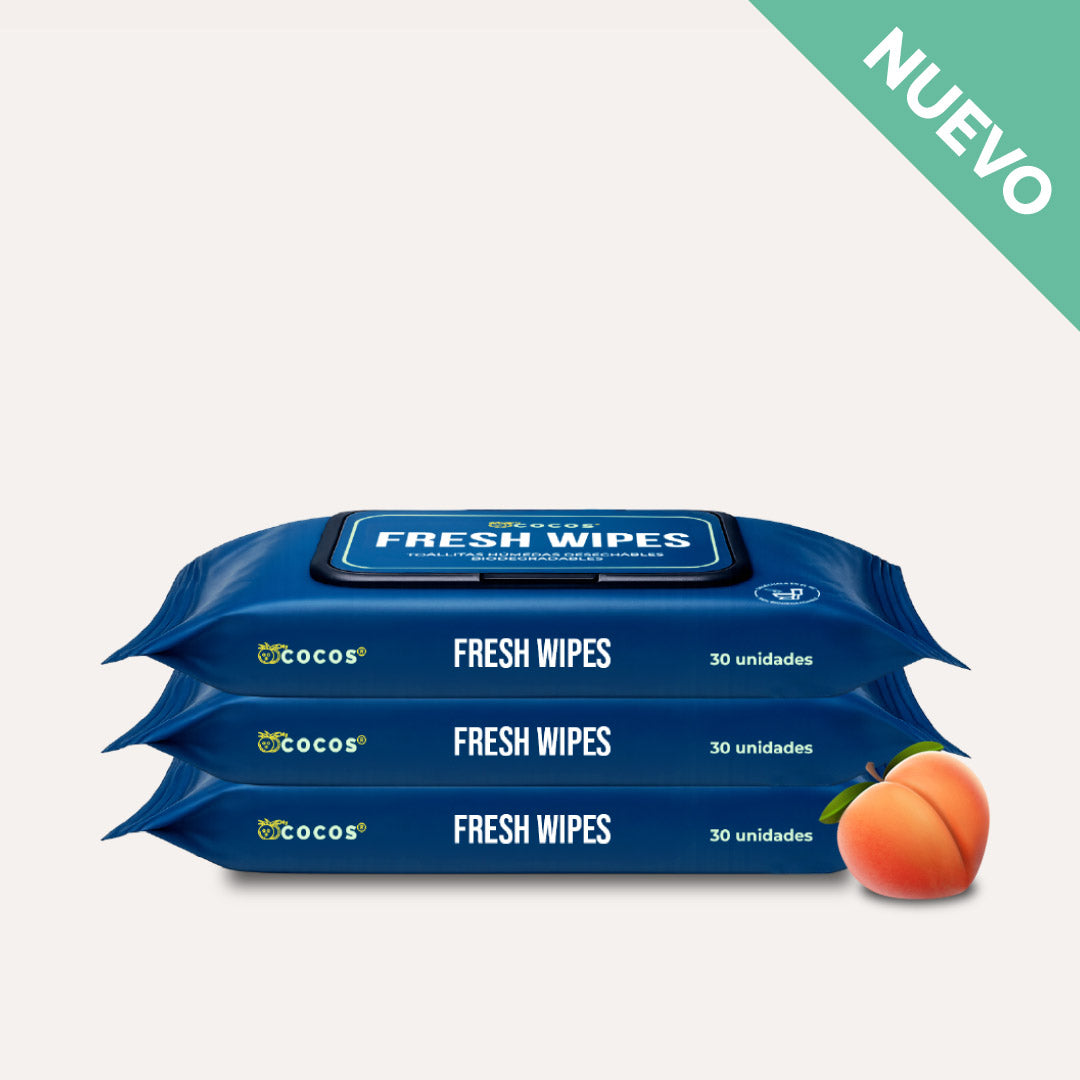 Toallitas Húmedas FRESH WIPES - Pack 3 (90 ud)