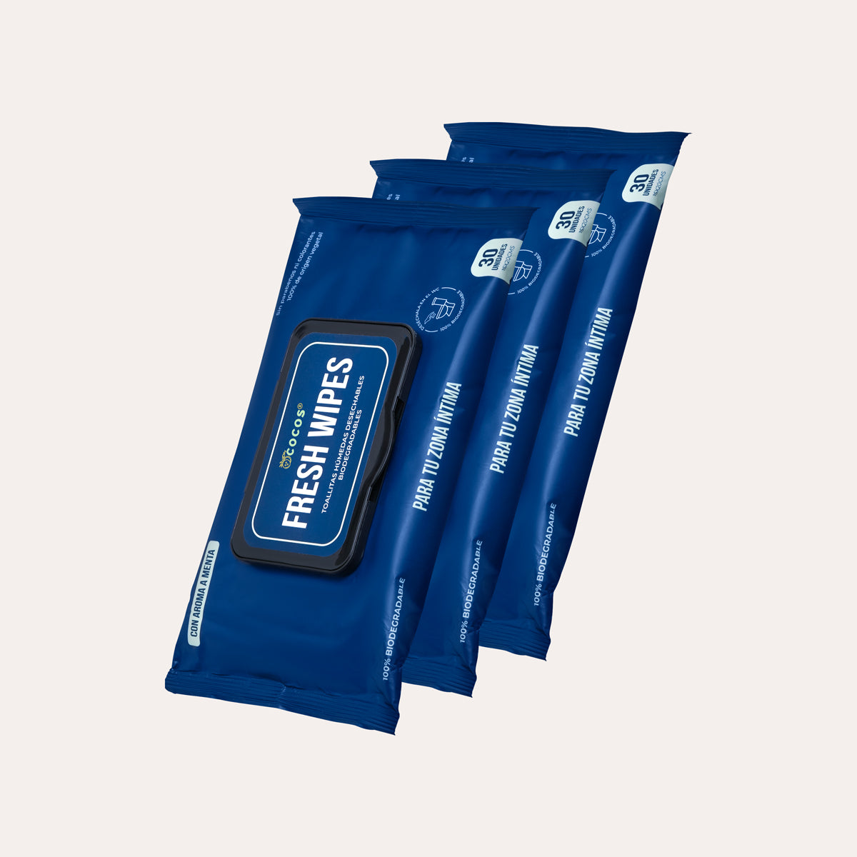 Toallitas Húmedas FRESH WIPES - Pack 3 (90 ud)