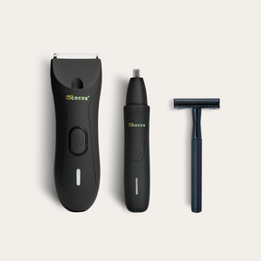 Kit de afeitado hombre 3 en 1 MyCocos con cortadora de cabello, recortadora nasal y rasuradora de precisión